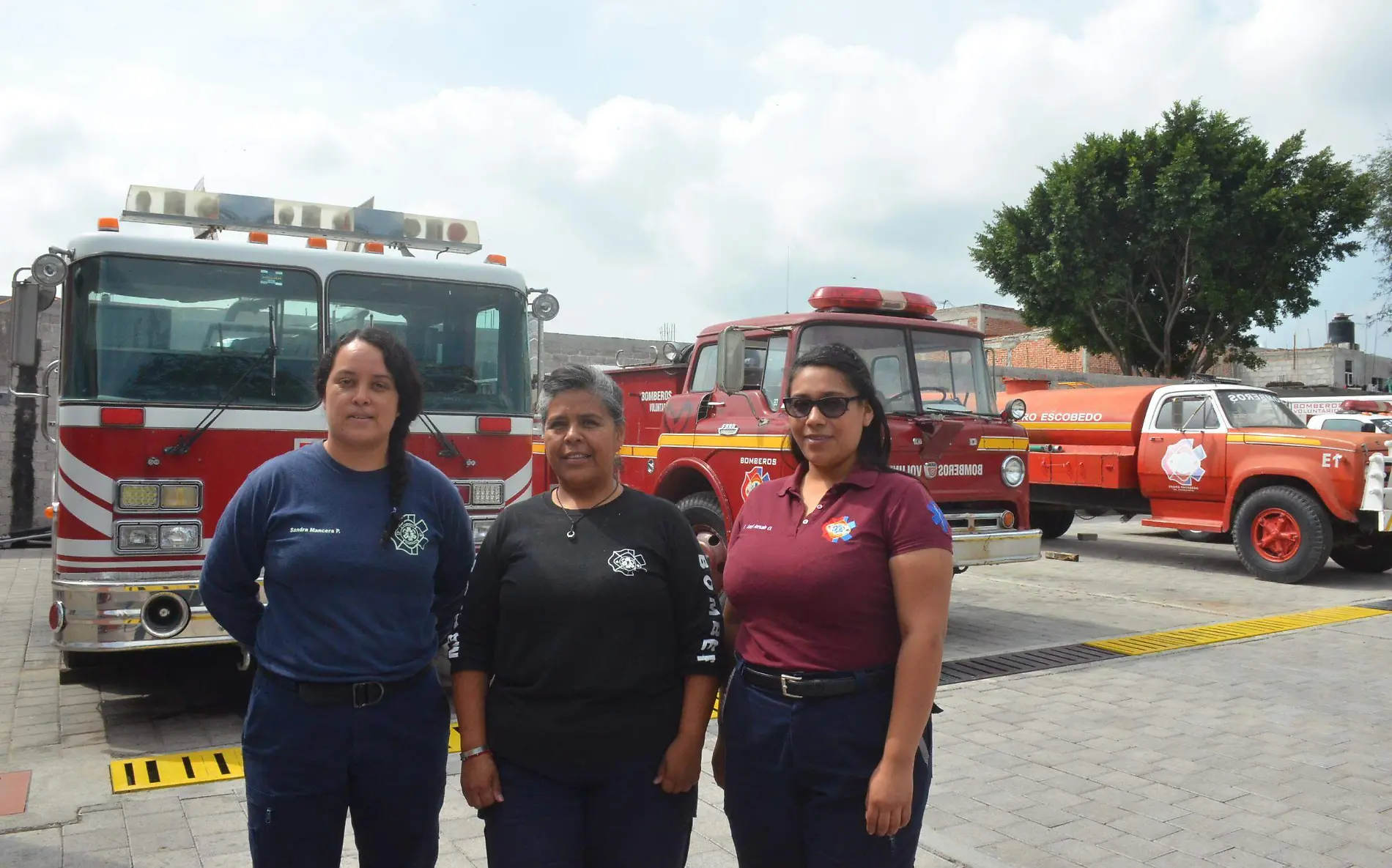 El Cuerpo de Bomberos de Pedro Escobedo cuenta con mujeres que ofrecen su servicio a la población. Foto Luis Luévanos